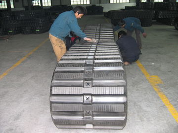 Good price High Traction Dumper Rubber Tracks For Komatsu Cd 110r Carrier Tough Rubber Tread Pattern online